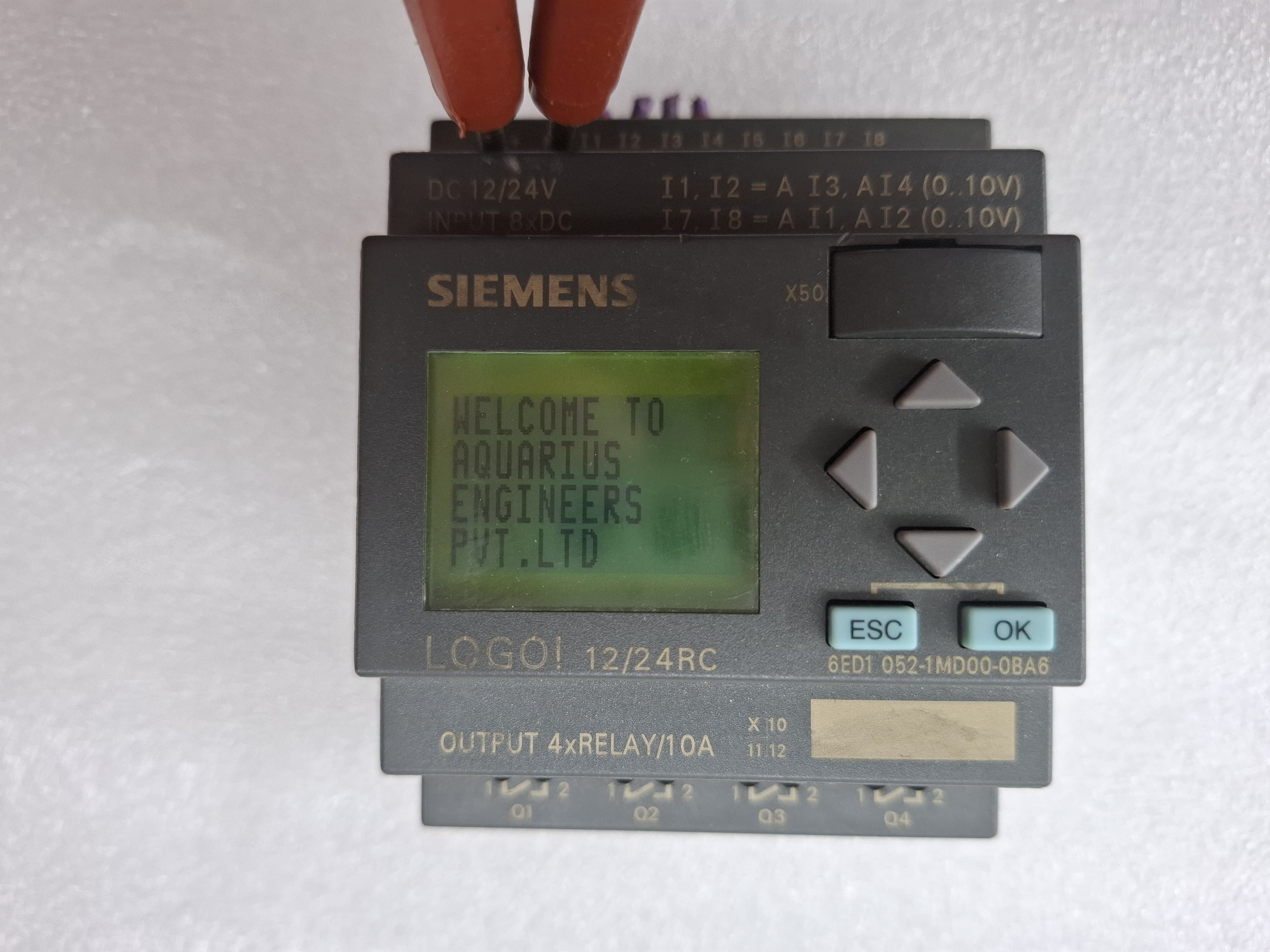 USED WORKING SIEMENS LOGO PLC 12/24RC 6ED1 052-1MD00-0BA6 24VDC