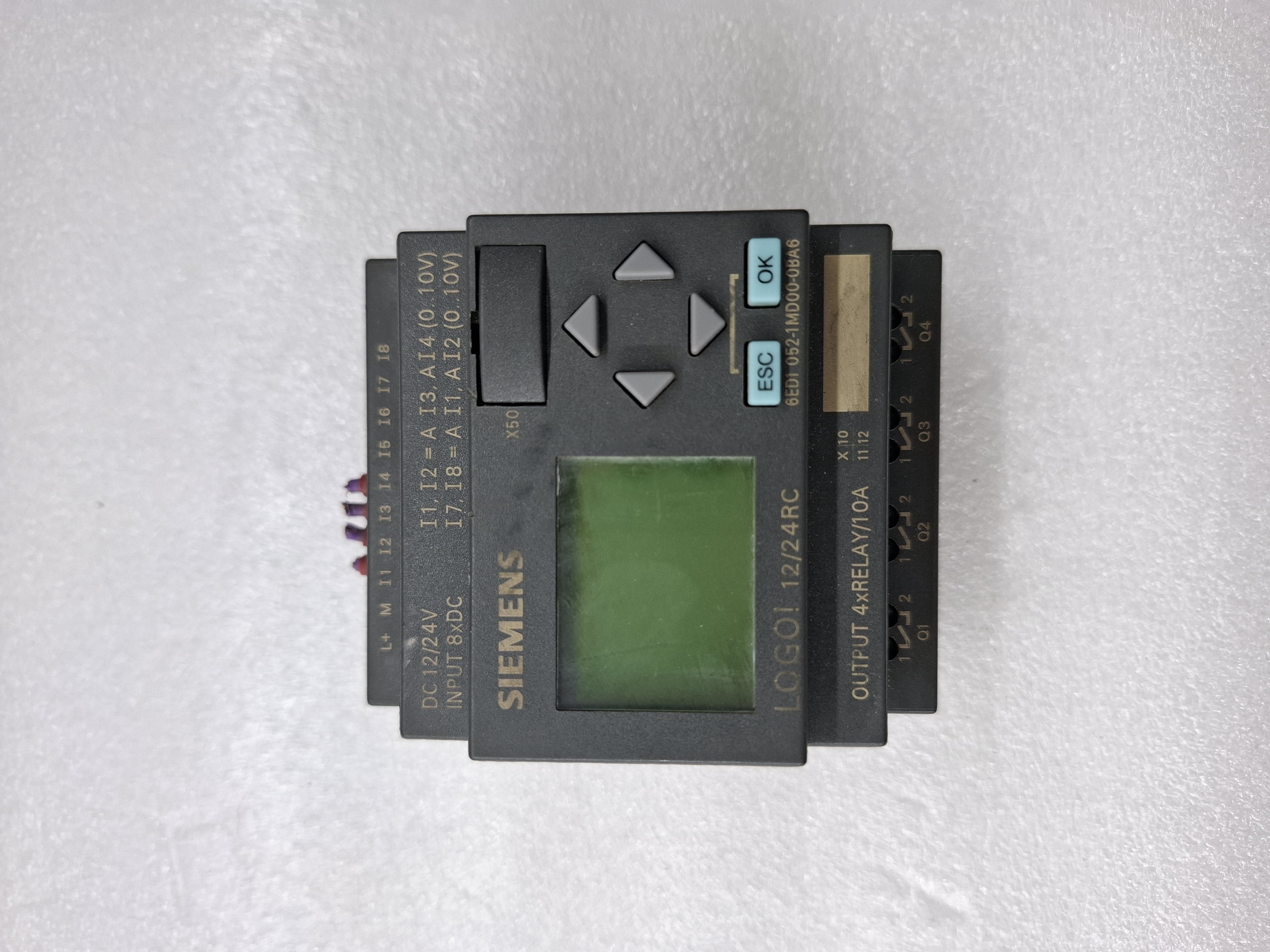 USED WORKING SIEMENS LOGO PLC 12/24RC 6ED1 052-1MD00-0BA6 24VDC