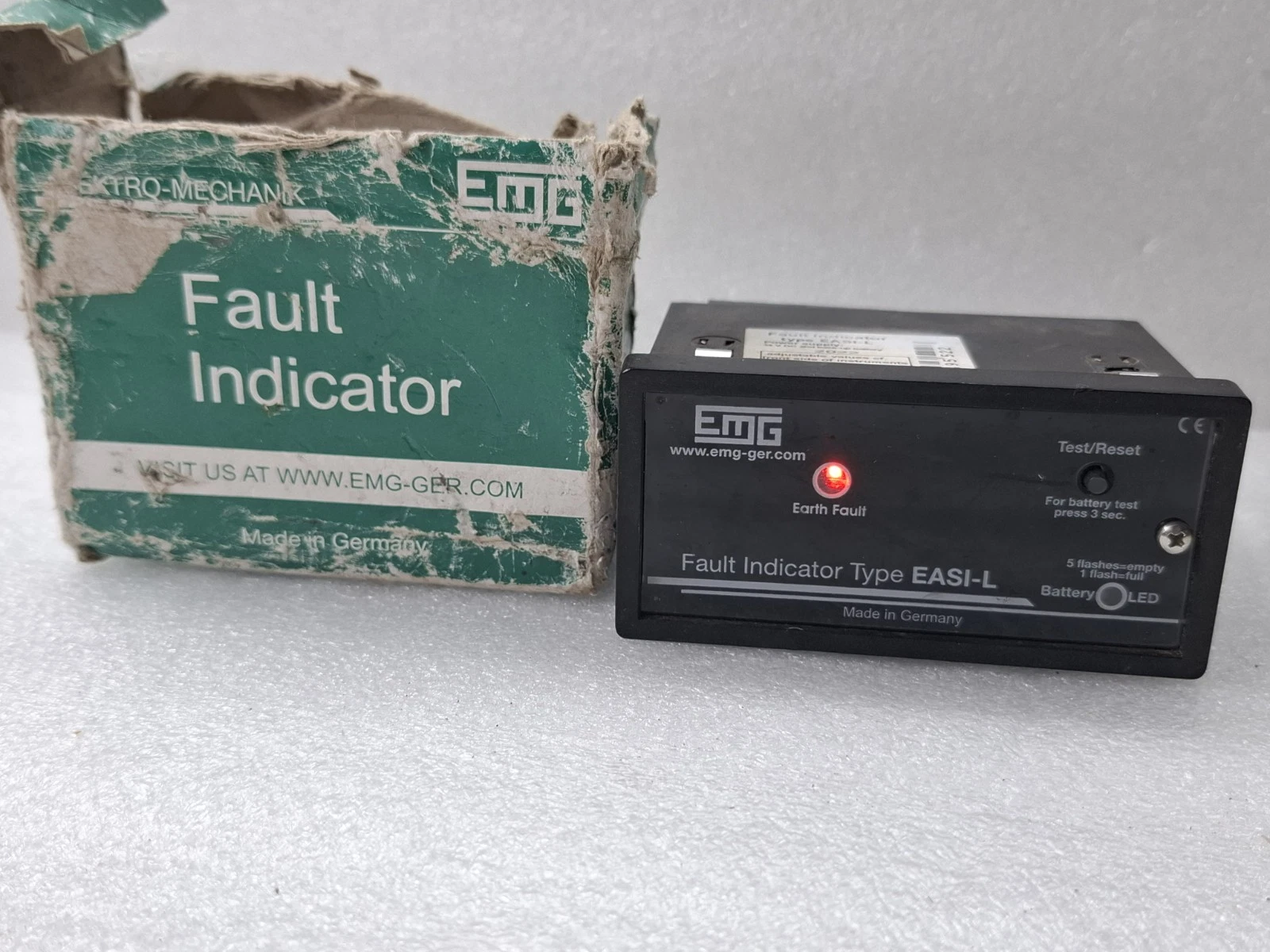 EMG EASI-L Fault Indicator 24V Dc Earth Fault Relay Alarm Module