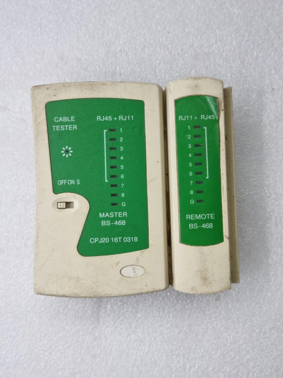 CPJ20 16T 0318 MASTER BS-468 ETHERNET CABLE TESTER REMOTE BS-468