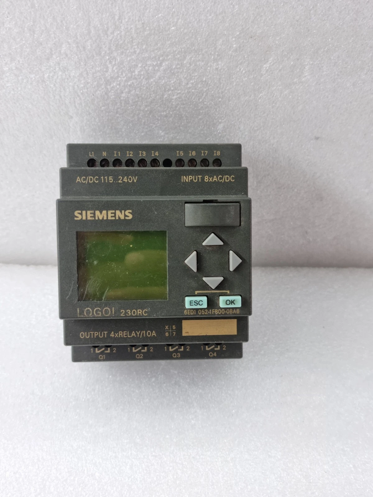 USED WORK SIEMENS 6ED1052-1FB00-0BA6 230RC LOGO AC/DC 115..240V 6ED10521FB000BA6