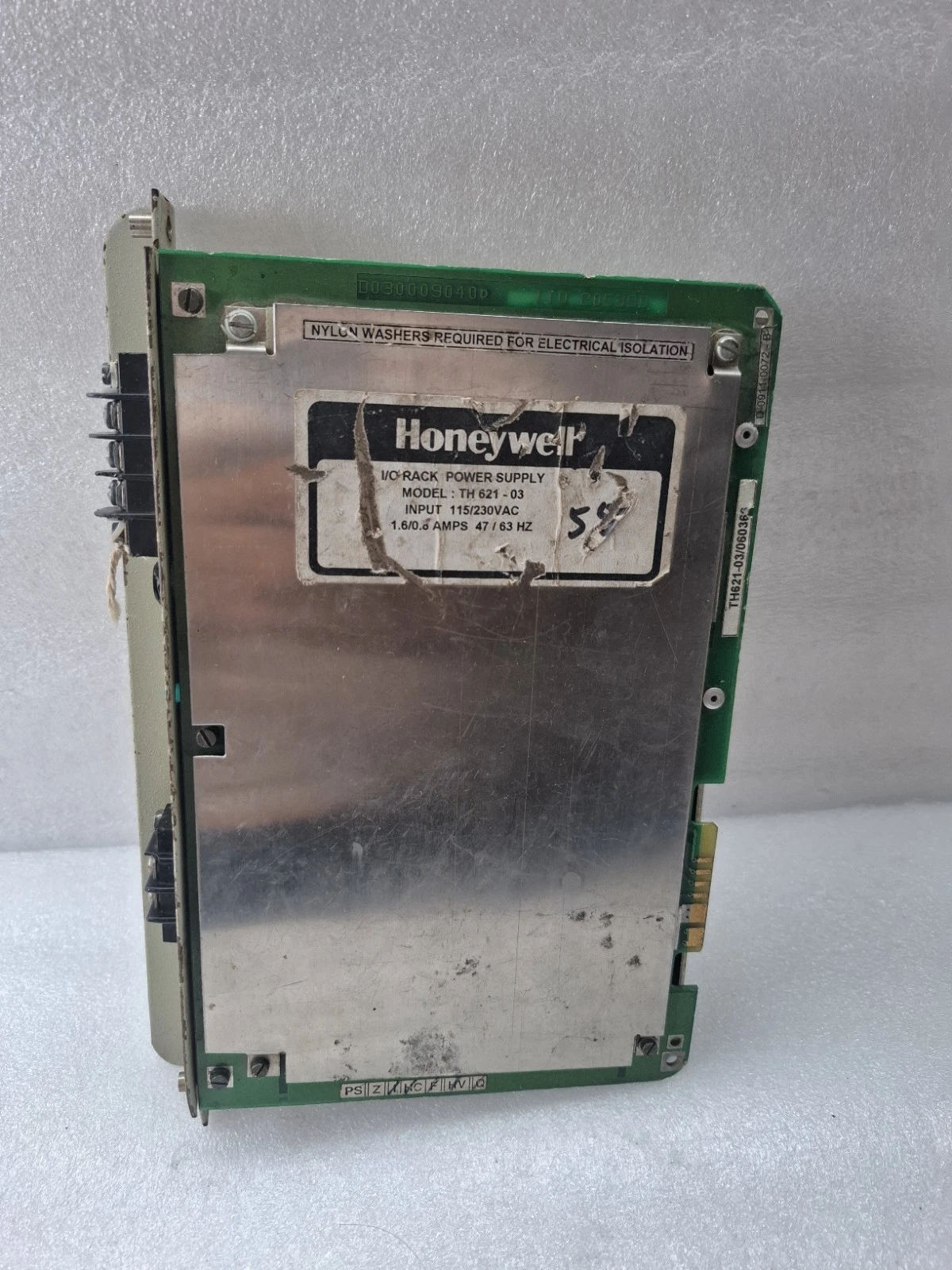 Honeywell TH 621-03 I/O Rack Power Supply Module 115/230VAC