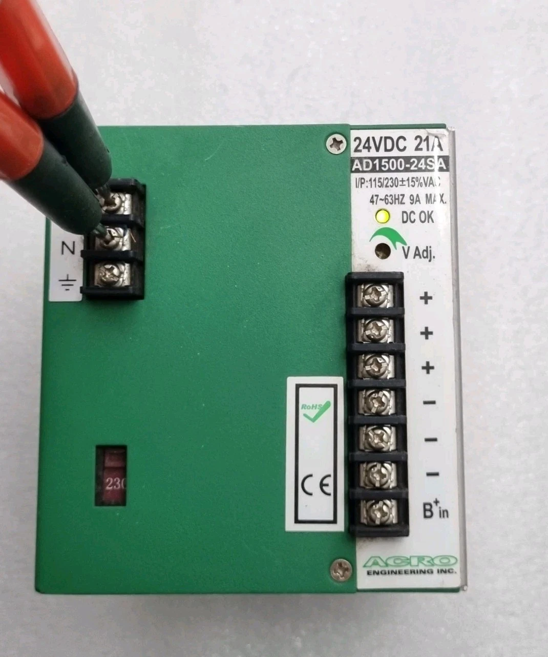 ACRO AD1500-24SA 24VDC 21A POWER SUPPLY AD150024SA FAST SHIP