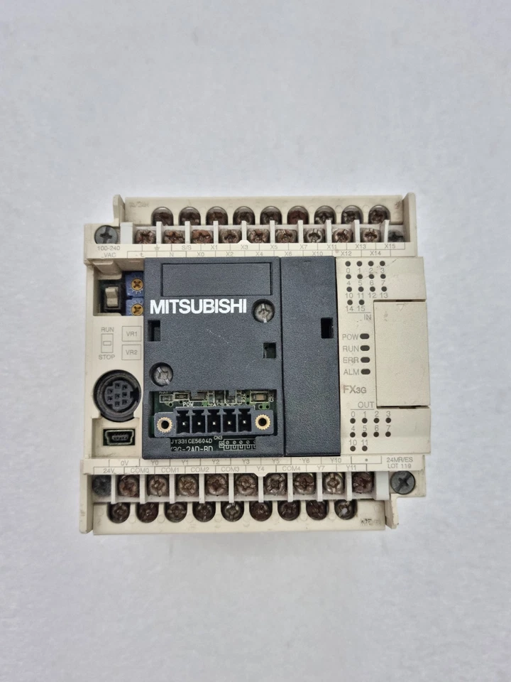 MITSUBISHI FX3G-24MR/ES 100-240VAC PROGRAMMABLE CONTROLLER (USED) MADE IN JAPAN